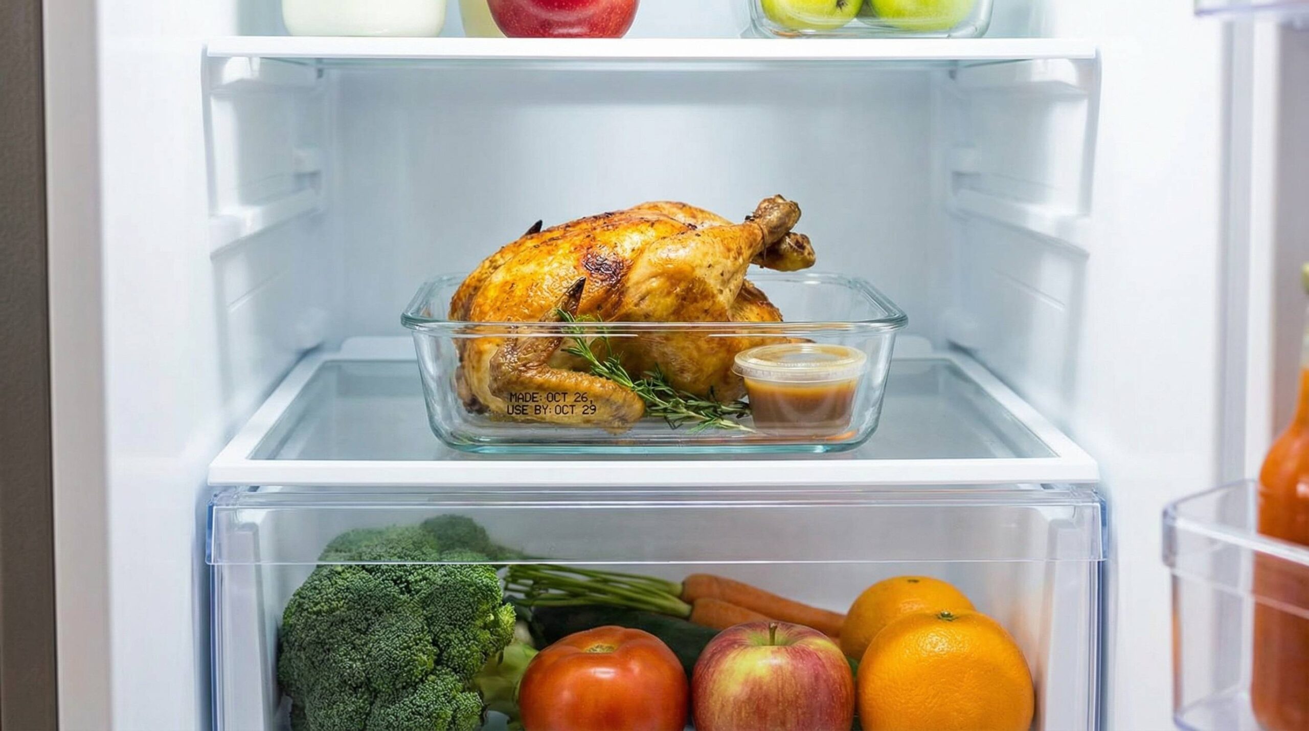 wie lange ist gebratenes hähnchen im kühlschrank haltbar